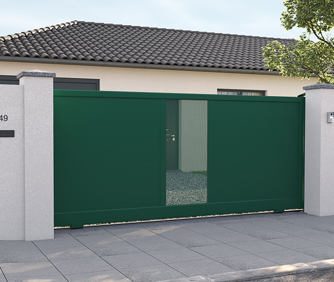Portail coulissant aluminium La Rochelle