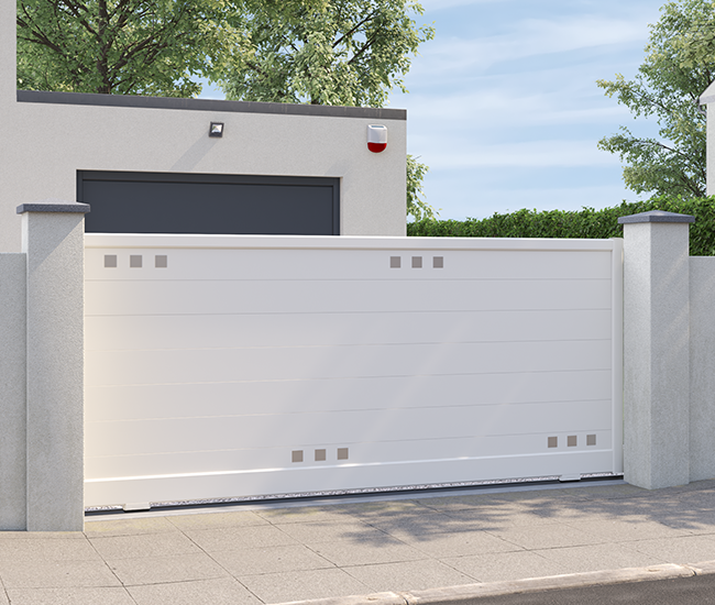 Portail coulissant aluminium Sens