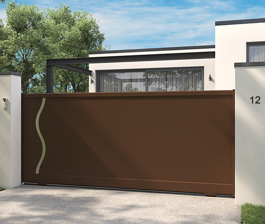 Portail coulissant aluminium Vesoul