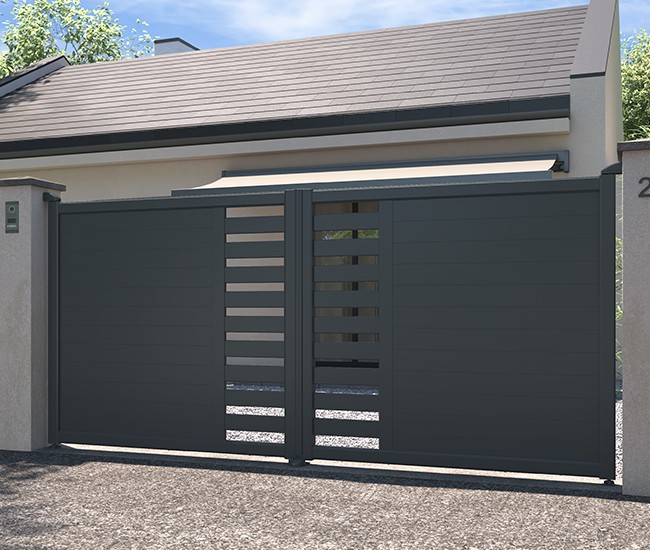 Portail battant aluminium Thionville