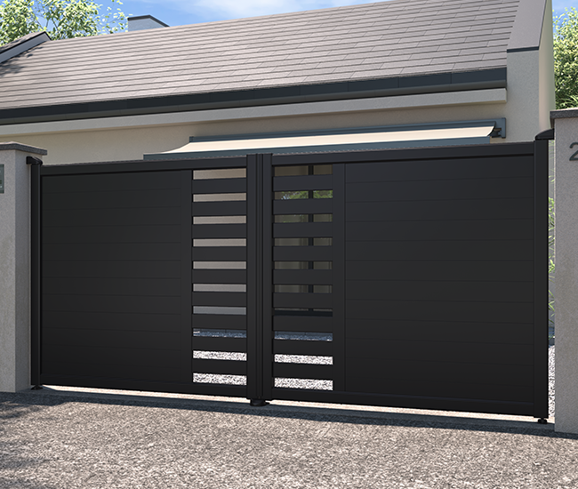 Portail battant aluminium Thionville