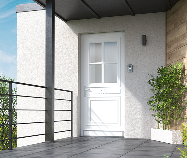 Porte d'entrée PVC Brézé 1 vantail