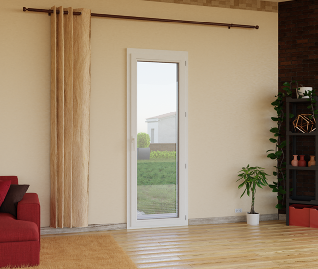 Porte fenêtre 1 vantail PVC