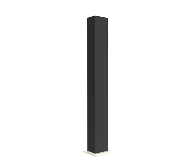 Pilier de portail aluminium 180x180 mm