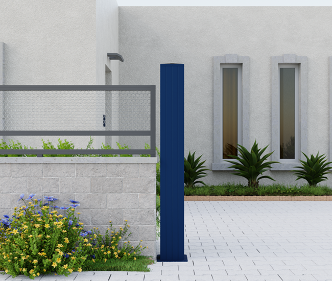 Pilier de portail aluminium 180x180 mm