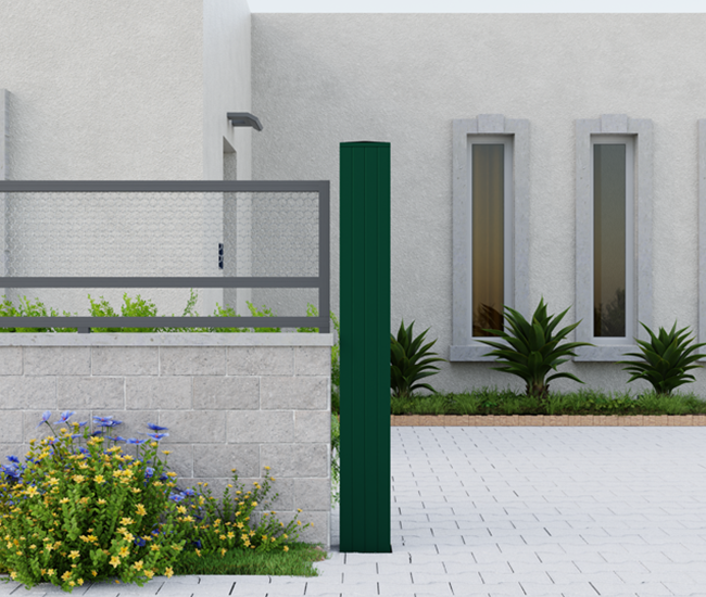 Pilier de portail aluminium 180x180 mm