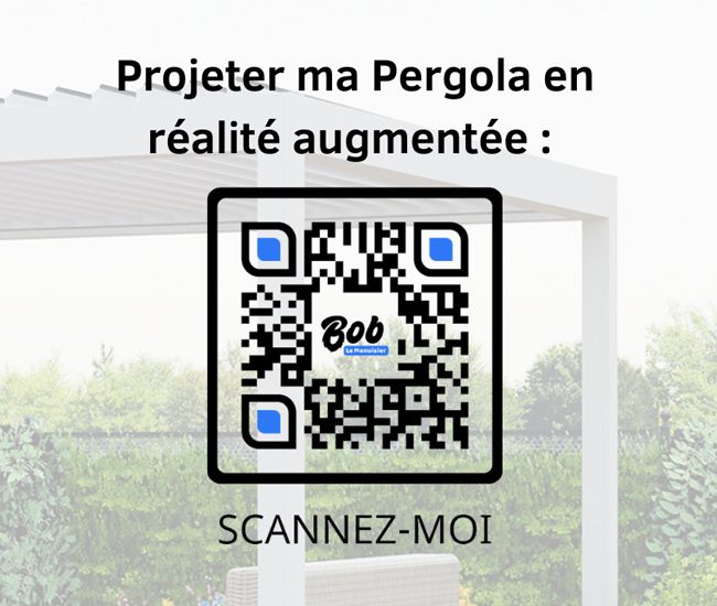 Pergola bioclimatique autoportée Mougins 4 pieds