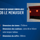 Porte de garage à enroulement - Pose sous linteau intérieur