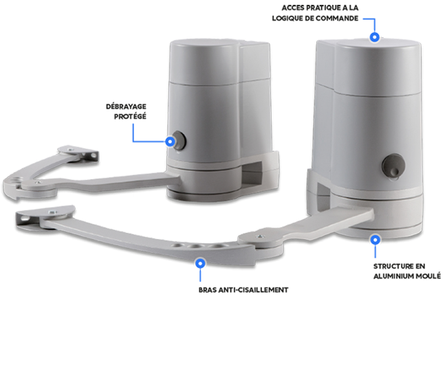 Portail battant aluminium Rochefort