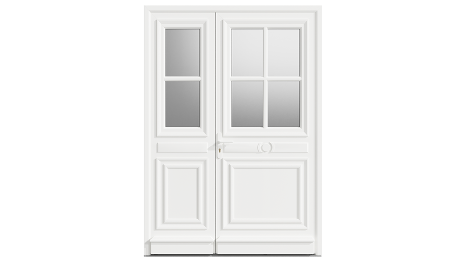 Porte d'entrée PVC Brézé tiercé