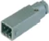 Connecteur moteur carré Hirschmann mâle, côté moteur