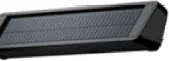 Panneau solaire déporté noir : panneau, batterie et support